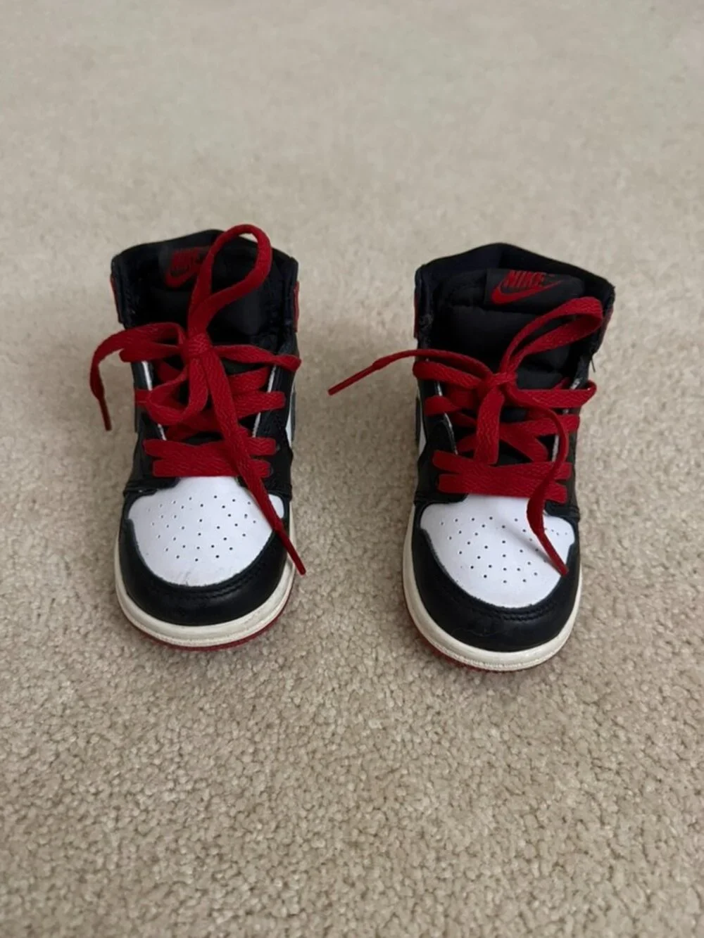 Toddler Air Jordan 1 Retro High OG Black Toe Reimagined